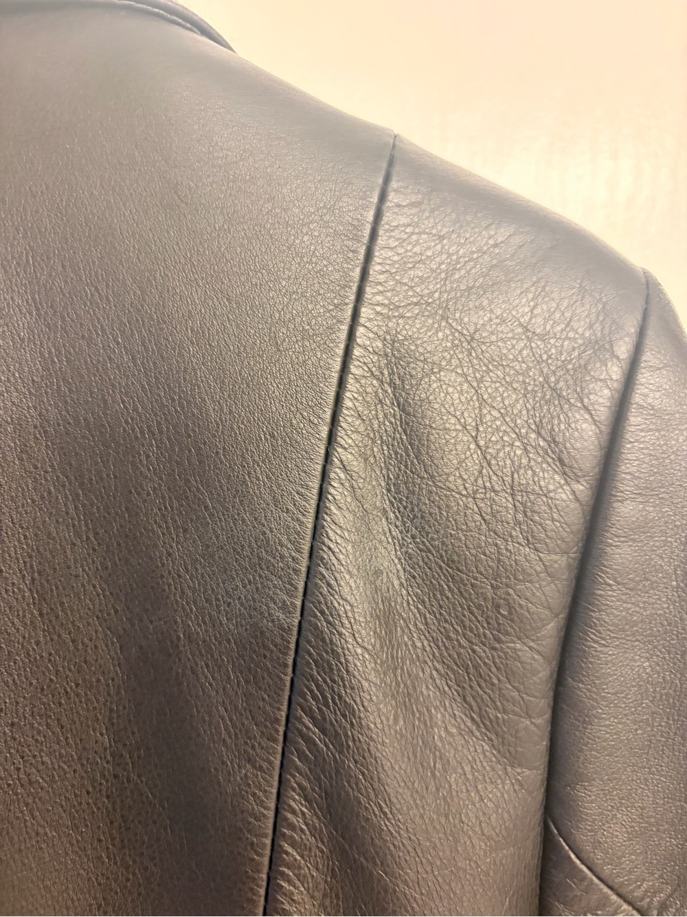 Wilsons Leather Women's Black Leather Coat with Red Quilted Lining - Picture 5 of 8